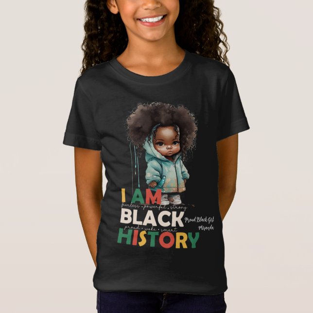 T-Shirt Je Suis Noir Histoire-Africain Américain Bébé Todd (Devant)