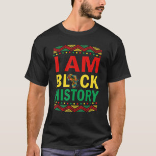 T-shirt Je Suis Noir Histoire Black Human Black Fierté Et