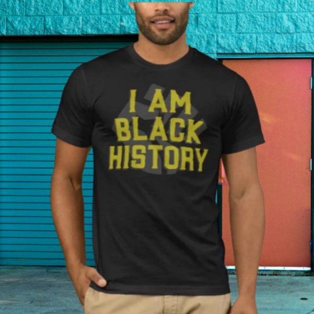 T-shirt Je Suis Noir Histoire - Black Poing Graphiste Chem (Créateur téléchargé)