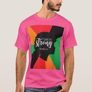 T-shirt Je Suis Noir Histoire Chrétienne Elle Est Forte Ju