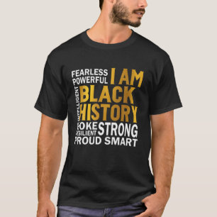 T-shirt Je Suis Noir Histoire Forte Fière Smart Jundixième