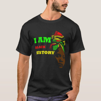 T-shirt Je Suis Noir Histoire Hommes Femmes Drôle Histoire