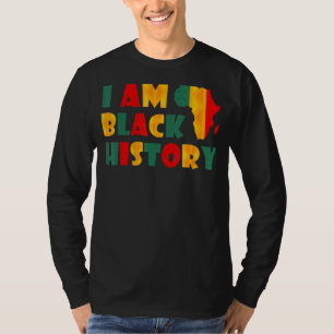T-shirt Je Suis Noir Histoire Mois Afro-Américain Noir His