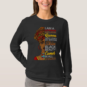T-shirt Je Suis Noir Histoire Mois Black Girl Magic Afro M