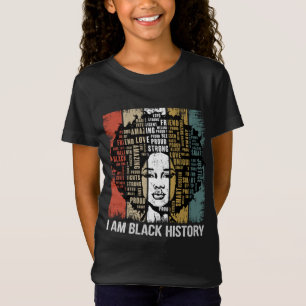 T-Shirt Je Suis Noir Histoire Mois Fier Africain-Américain