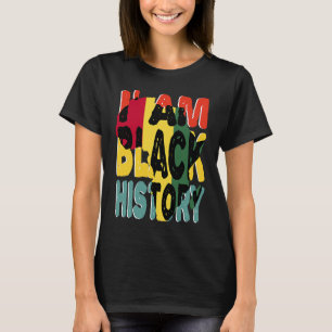 T-shirt Je suis Noir Histoire Mois Fierté Africaine Améric
