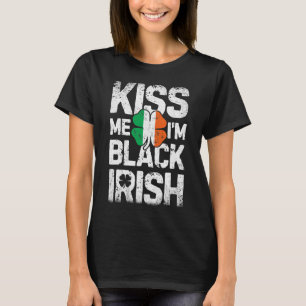 T-shirt Je suis noir Jour de la Saint Patrick irlandais Ho