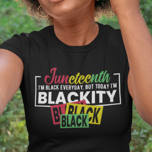 T-shirt Je suis Noir tous les jours mais aujourd'hui je su