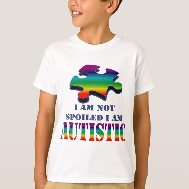 T-shirt Je suis non corrompu moi suis autiste (Devant)