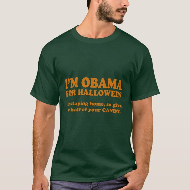 T-shirt Je suis Obama pour Halloween - costume d'Obama (Devant)