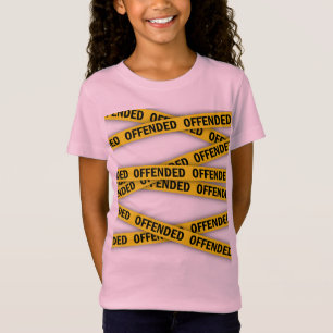 T-Shirt Je suis offensé ruban de police ne pas croiser