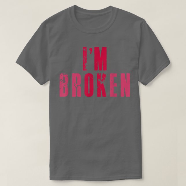T-shirt Je suis OK Broken Invisible Maladie mentale Awar (Design devant)