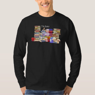 T-shirt Je suis OK Reader Bookworm With Stacks Bookaholic 