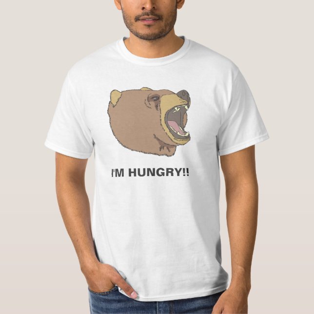 T-shirt Je suis ours gris affamé (Devant)