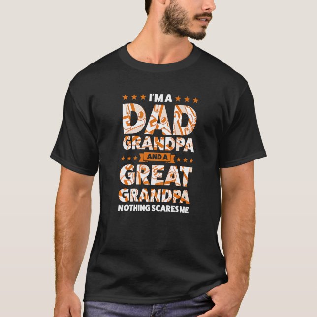 T-shirt Je suis papa grand-père et grand-père famille (Devant)