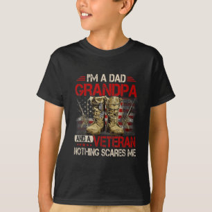 T-shirt Je suis papa grand-père et vétéran américain