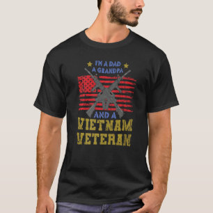 T-shirt Je suis papa grand-père et vétéran du Vietnam 1