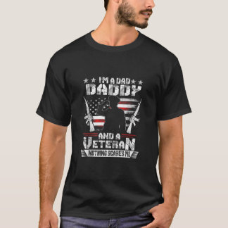 T-shirt Je suis papa papa papa papa papa et vétéran cadeau