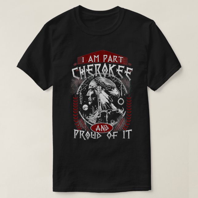 T-shirt je suis partie cherokee (Design devant)