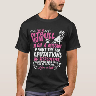 T-shirt Je Suis Pit Bull Maman En Mission