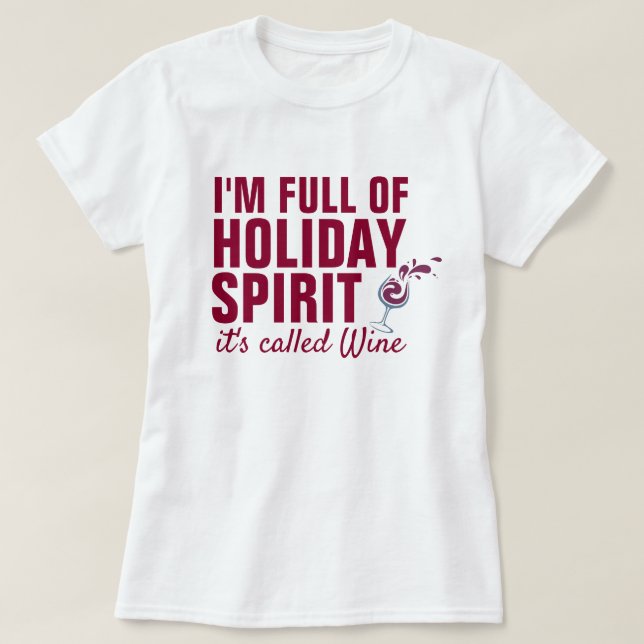 T-shirt JE SUIS PLEIN D'ESPRIT DE VACANCES C'est appelé Vi (Design devant)