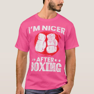 T-shirt Je Suis Plus Sympa Après Boxing Funny Kick Boxer