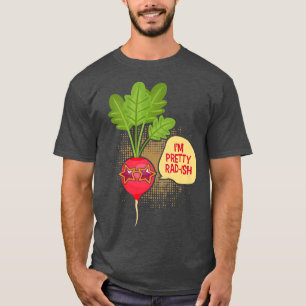 T-shirt Je suis plutôt RadIsh Funny Vegetarian Vegan Radis