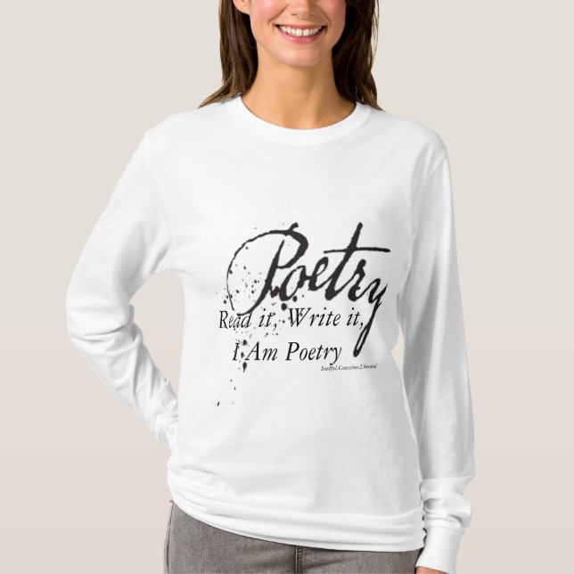 T-SHIRT JE SUIS POÉSIE (Devant)