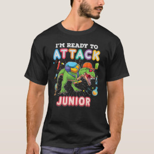 T-shirt Je suis prêt à attaquer le Dinosaure de l'école