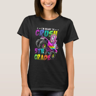 T-shirt Je suis prêt à écraser Camion Monster de 5e année