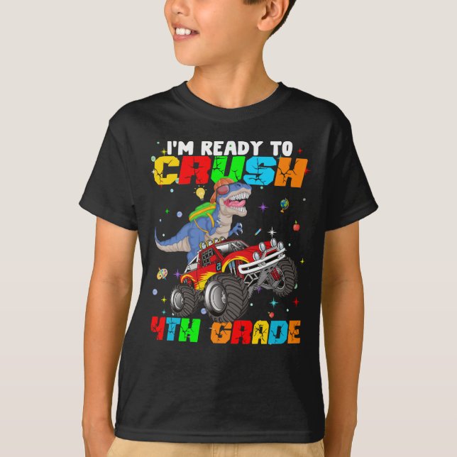 T-shirt Je suis prêt à écraser la 4ème classe (Devant)