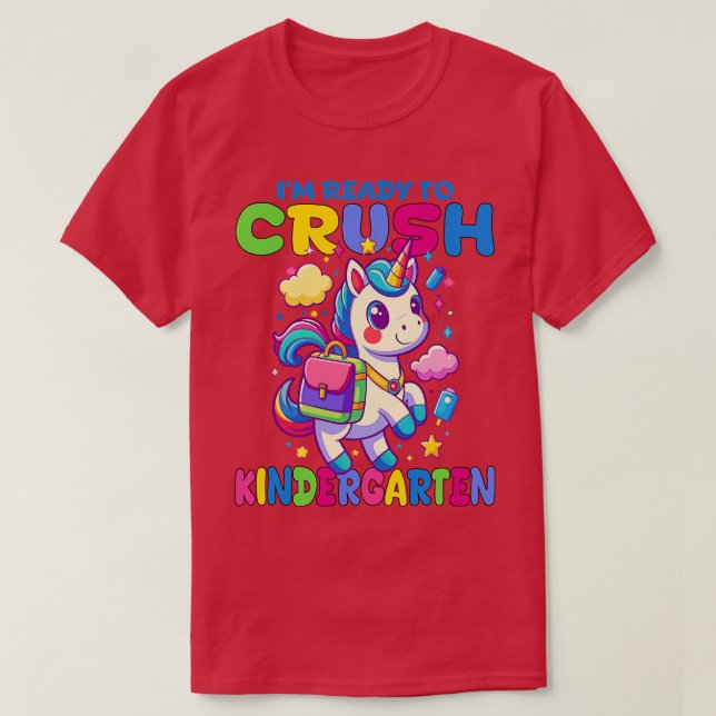 T-shirt Je Suis Prêt À Écraser La Maternelle (Design devant)