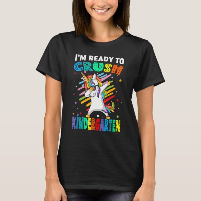 T-shirt Je suis prêt à écraser la maternelle Dabbing Unico (Devant)