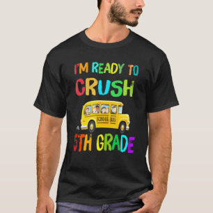 T-shirt Je Suis Prêt À Écraser Le Bus De Cinquième Qualité