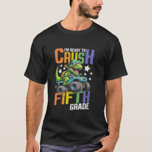 T-shirt Je Suis Prêt À Écraser Le Dinosaure De Camion Mons
