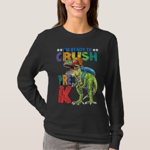T-shirt Je suis prêt à écraser le dinosaure de camion mons