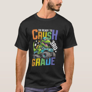 T-shirt Je Suis Prêt À Écraser Le Dinosaure De Camion Mons