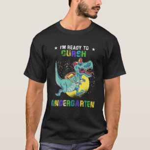 T-shirt Je suis prêt à écraser le dinosaure de jardin d'en