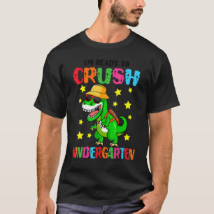 T-shirt Je suis prêt à écraser le dinosaure de jardin d'en