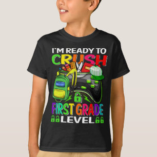 T-shirt Je suis prêt à écraser le joueur de premier niveau