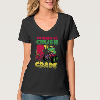 T-shirt Je suis prêt à écraser le monstre de dinosaure de 