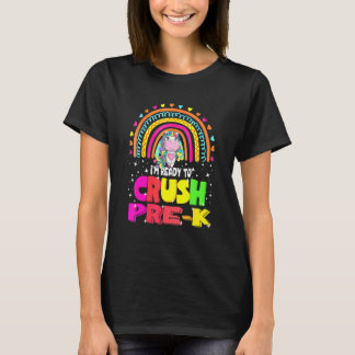T-shirt Je Suis Prêt À Écraser L'Équipe Pré-K Pour Garçon 