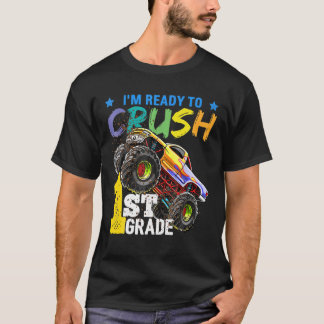 T-shirt Je suis prêt à écraser les dinosaures de 3e année 