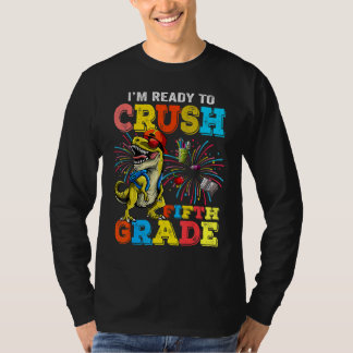 T-shirt Je suis prêt à écraser les garçons de dinosaures d