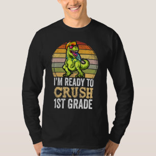 T-shirt Je suis prêt à écraser les vêtements de dinosaure