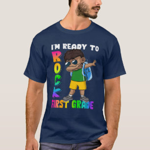 T-shirt Je suis prêt à rocher de première qualité mignonne