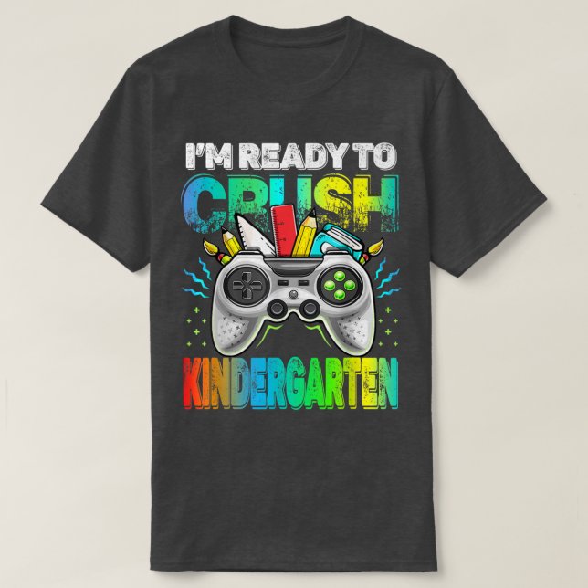 T-shirt Je suis prêt Crush jardin d'enfants Retour à l'éco (Design devant)