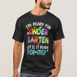 T-shirt Je suis prêt pour la maternelle, premier jour d'éc