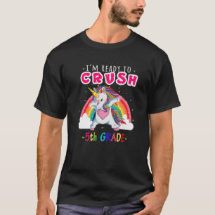 T-shirt Je suis prête à écraser les filles de la licorne d