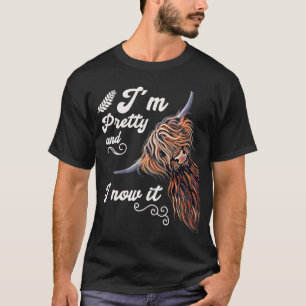 T-shirt Je suis Pretty et je suis maintenant éleveur de bo